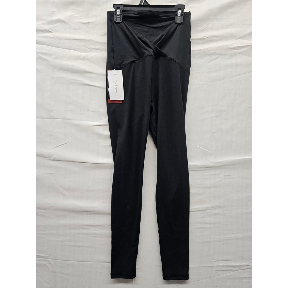 Isabel by Ingrid & Isabel Womens Athletic Leggings Black Poly Blend Size XS
